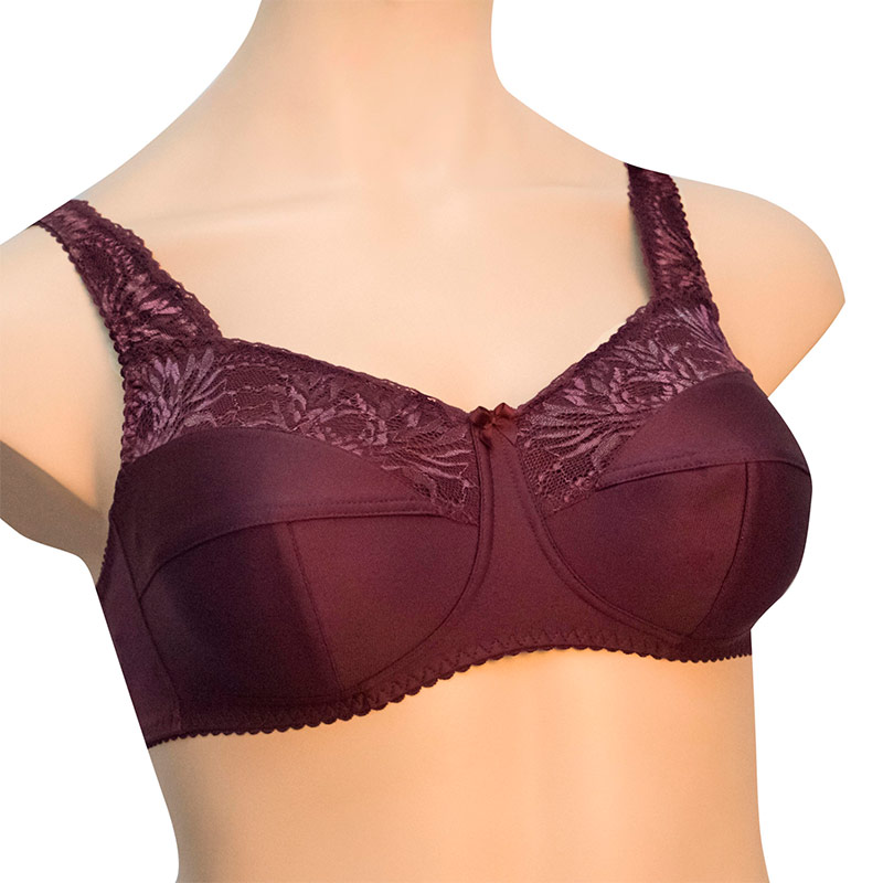 Бюстгальтер Valeria для фиксации экзопротеза ЛФ0769 2605 темный виноград