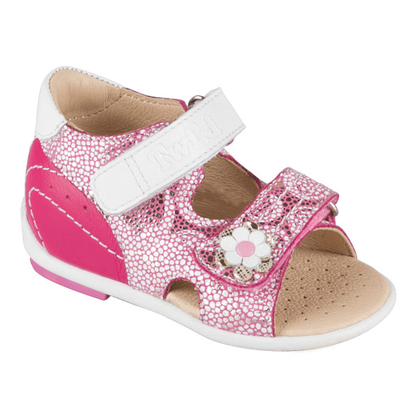 Сандали ортопедические Твики для девочек TW-139-15 малиновый/белый