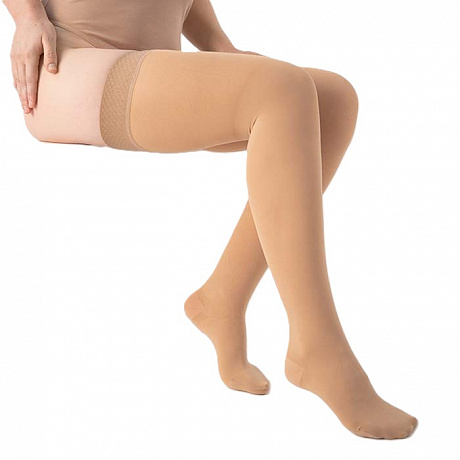 Чулки компрессионные Evolution 1 класс компрессии ТК.931 с закрытым носком укороченные. Изображение 2 из 4