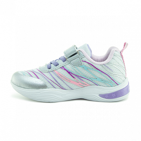 Кроссовки ортопедические Ортобум для девочек 37054-05 серебристый/абстракция. Изображение 2 из 2